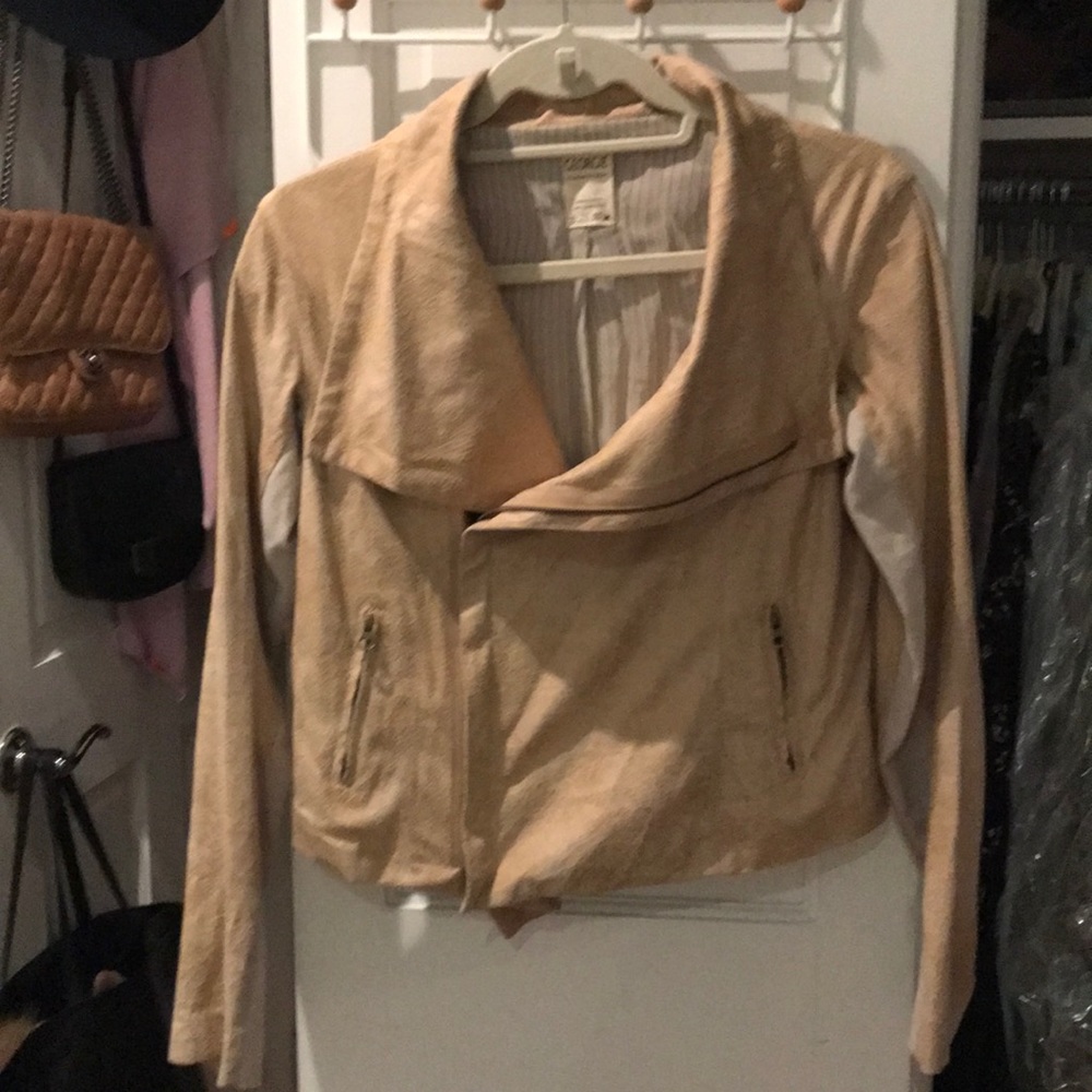 Georgie Gold/Tan Suede Jacket Size Small